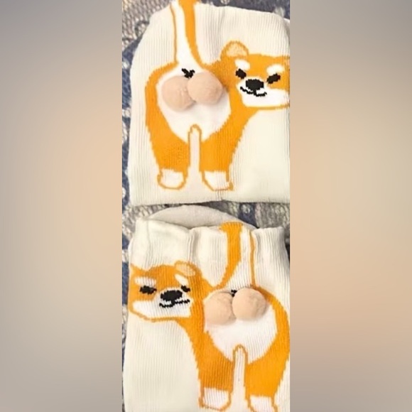 Cute Dog Design Socks (Colors may differ slightly from picture) - Picture 2 of 3